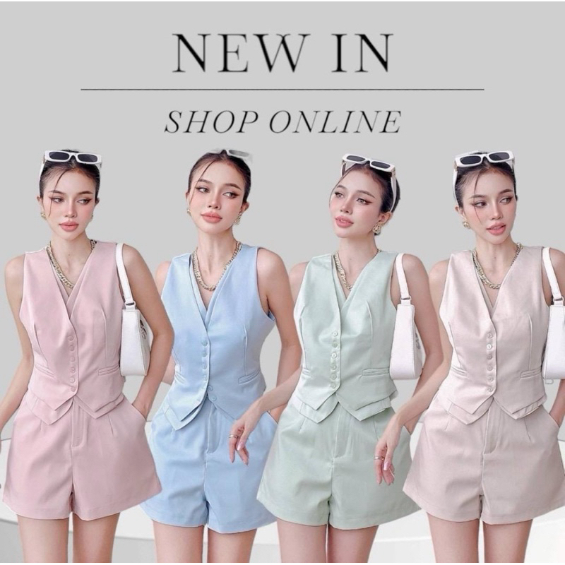 [สั่งซื้อผ่านไลฟ์/วีดีโอส่วนลด30%]cottoncandy เซทนี้​ ดีเทลสวยมาดๆคร่าาา​ กระดุมก้สวย​ ผ้านำเข้า
