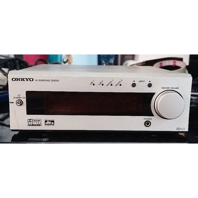 เครื่องขับขยายเสียง Onkyo Ed-L1 (สำหรับงานช่าง/นำไปซ่อมต่อ) ตัวเครื่องเปิดติดปกติ รายละเอียดด้านใน