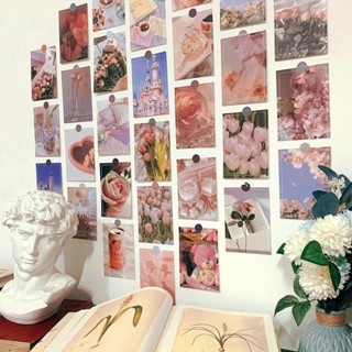 พร้อมส่ง 【Miss Zebra】 30 แผ่น การ์ดมินิมอล ภาพแต่งห้อง ตกแต่…