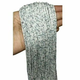 หินฮาวไลท์ สีขาว 1 เส้น เม็ดขนาด 2.5มม. 1 Strand of Howlite …