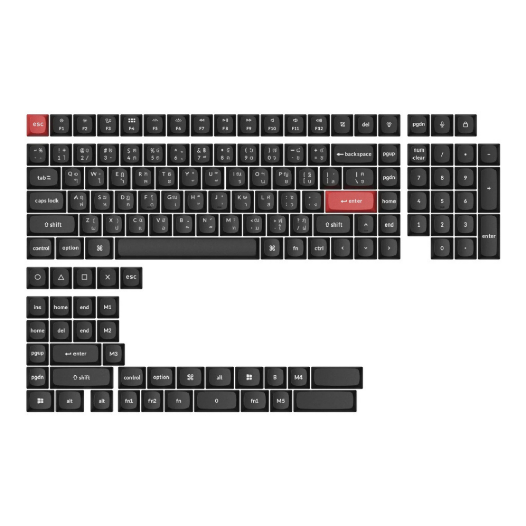 คีย์แคป Keychron Thai Double Shot PBT OSA Full Set Keycap Set by UTECH