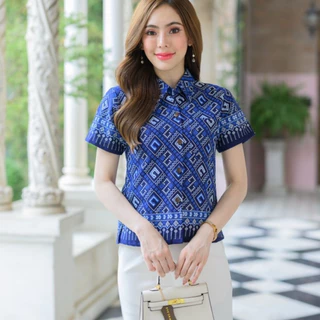 เสื้อพื้นเมืองผู้หญิง รวมแบบสีกรม