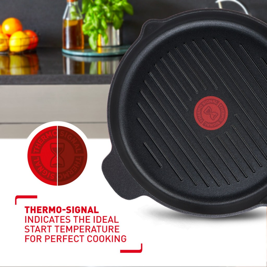 TEFAL Unlimited กระทะย่าง 26 ซม. CW-E2294074 ใช้ได้ทุกเตา เคลือบไทเทเนียม รับประกัน 2 ปี