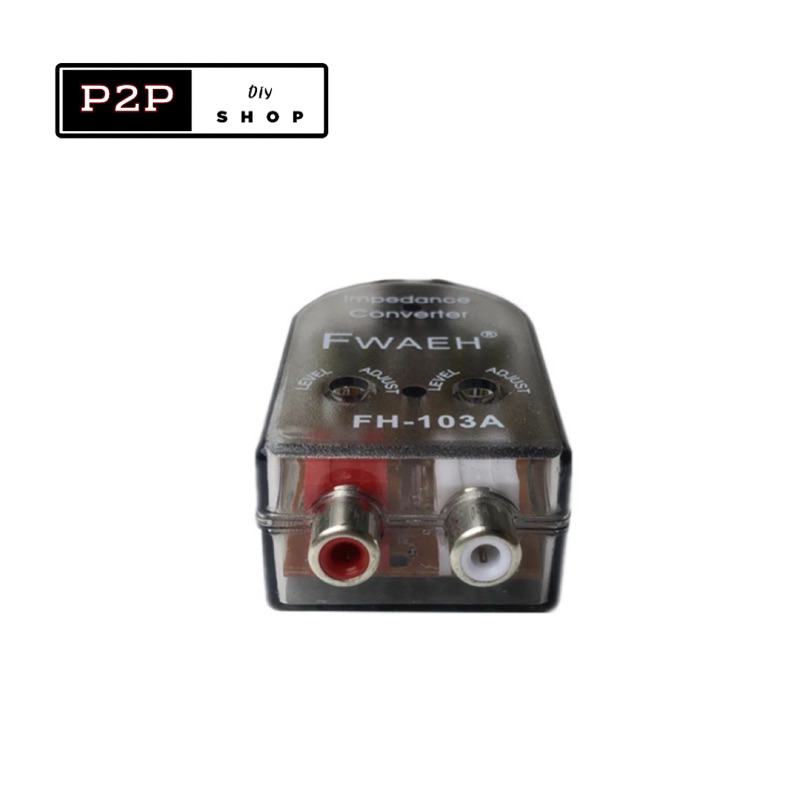 ตัวแปลงสัญญาน hi to low สำหรับแอมป์จิ๋ว tb21 ht21 gemaudio และวิทยุรถเดิม