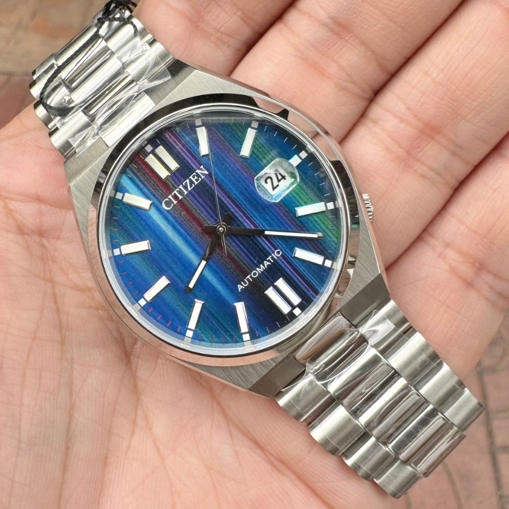 [ Excel Watch ] นาฬิกาซิติเซน รุ่น NJ0151-53W สีน้ำเงินตัดรุ้ง CITIZEN Tsuyosa Multi Colour-Tone NJ0151-53W