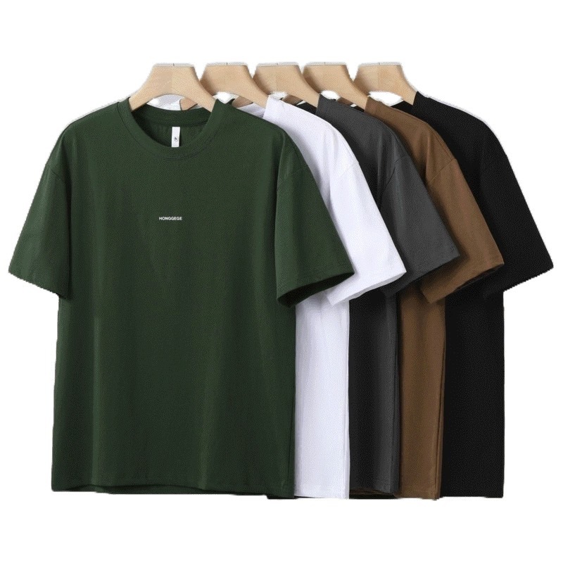 meimeishopเสื้อยืดผู้ชาย ลําลอง ผ้าฝ้าย แขนสั้น คอกลม แฟชั่นฤดูร้อน สําหรับผู้ชาย และผู้หญิง(รหัสA001A)