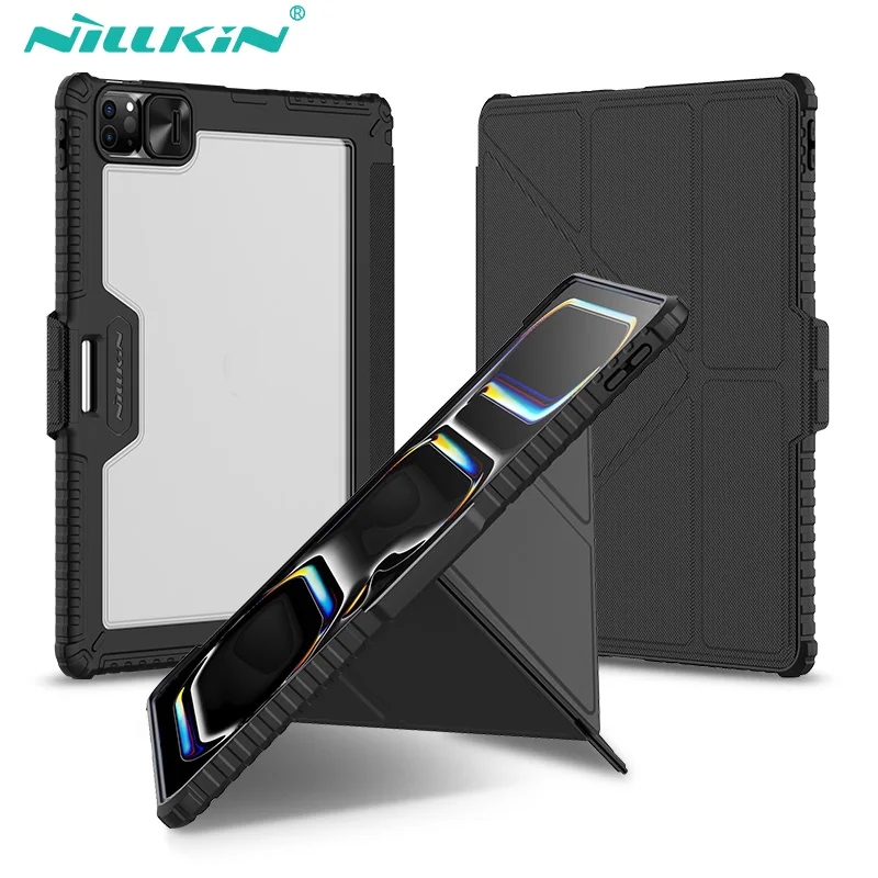 NILLKIN เคสไอแพด iPad Pro 11 (2024/2025) / Pro 13 (2024/2025) ฝาพับตั้งได้แนวตั้ง-แนวนอน multi-angle