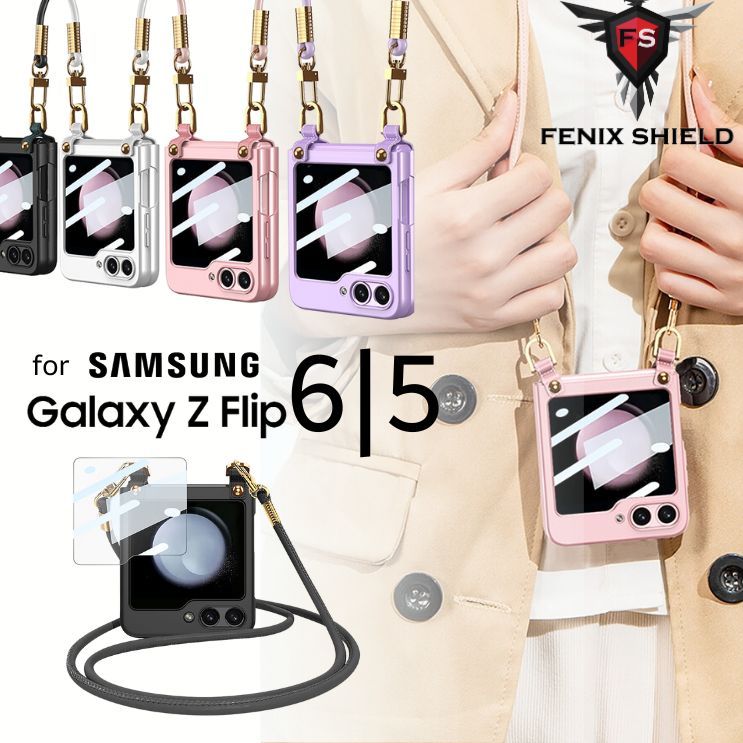 (แถมฟิล์มกระจก) เคส FenixShield Full Protection Series [ FNS010 ] สำหรับ Samsung Galaxy Z Flip7 FE / Flip6 / Flip5