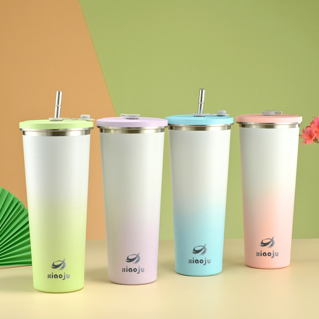Xiaoju แก้วเก็บความเย็น แก้วกาแฟ สแตนเลส 304 เก็บร้อนเก็บเย็นได้ มี 4 สี 2 ขนาด 520ml , 750ml
