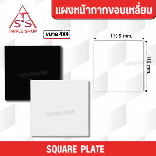 NANO ฝาปิดช่องว่าง แผงหน้ากากปิดช่องว่าง ฝาครอบหน้ากากพลาสติก ขนาด2x4 และ 4x4 สีดำ-สีขาว