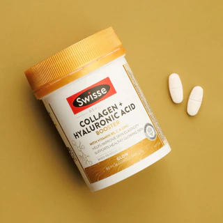 Swisse Collagen+Hyaluronic Acid 80 เม็ด คืนความเปล่งปลั่ง ชุ่มชื้นและมีออร่าขาวใส EXP06/2027