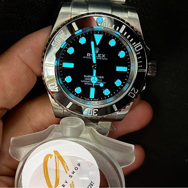 TOP Swiss CC R7สุดจริง‼️1:1✅ นาฬิกาRL Submariner No date 41mm สีดำ เครื่องautomaticแท้ ตรงตามรูป100%