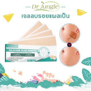 【ลบรอยแผลเป็น】Dr.Jungle แผ่นแปะแผลเป็น 4แผ่น/กล่อง แผ่นแปะรอ…