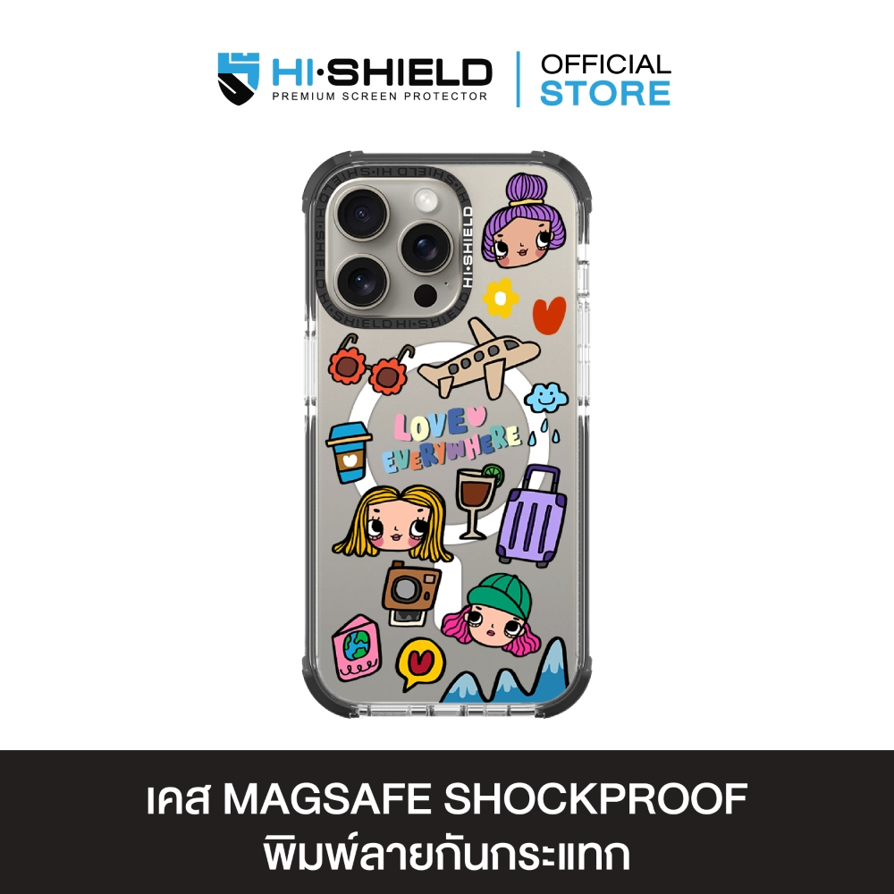 HI-SHIELD Magsafe Shockproof Case รุ่น Debby6[iPhone17/iPhone16/iPhone15/iPhone14] - เคสแม่เหล็กกันกระแทก