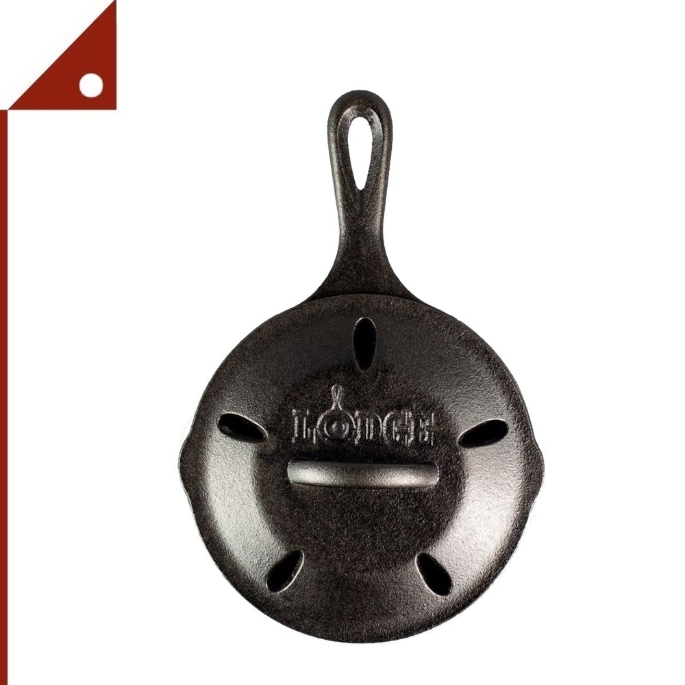 Lodge : LDGL3SMSK* กระทะเหล็กหล่อ Cast Iron Smoker Skillet 6.5 Inch, Black