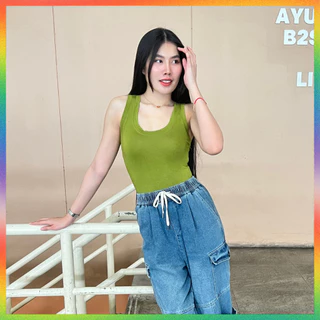 🌈MesubShop🌈เสื้อกล้ามเรย่อน ทรงรัดรูป ผ้ายืดเยอะมาก สาวอวบใส่ได้ 💥 ใส่พรางหุ่น เก็บทรงดีมาก พร้อมส่ง รุ่น กล้ามอุด้ง