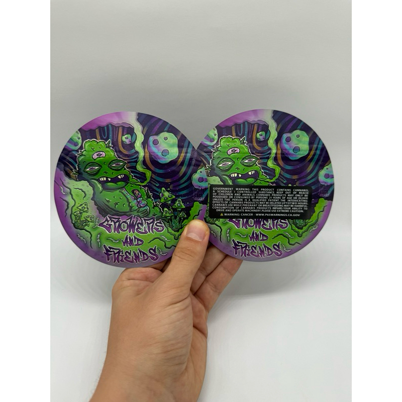 High Quality Mylar Zip Bag Packaging Growers&Friends 3.5g Smell Proof Water Proof