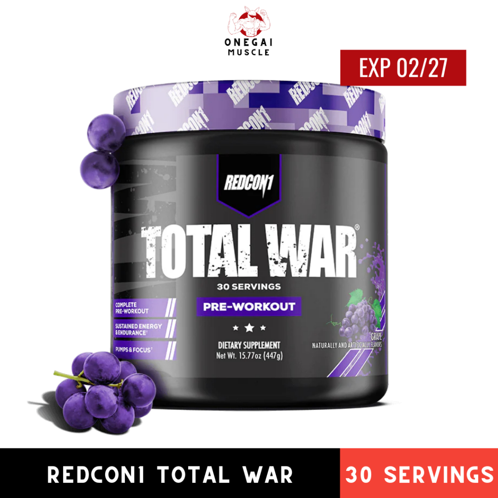 Redcon1 Total War - 30 servings, Pre workout, Redcon1, Total war