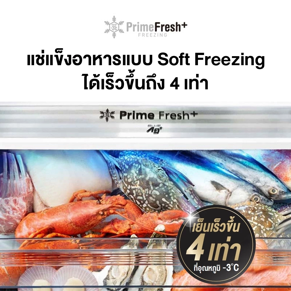 Panasonic ตู้เย็น 2 ประตู (14.8 คิว , สี Black) รุ่น NR-BX471GPKT Prime Fresh -3°C Econavi thumbnail 6