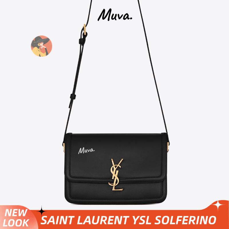 วายเอสแอล แซงต์ โลรองต์ 👜Yves Saint Laurent SOLFERINO-BOX Women/Shoulder Bag กระเป๋าคลัทช์/กระเป๋า Y