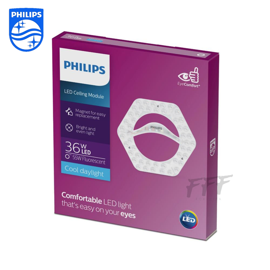 [PHILIPS] LED Circular MOD 36W แผงโมดูล LED โคมเพดานกลม แสงขาว Daylight / แสงเหลือง 3000K