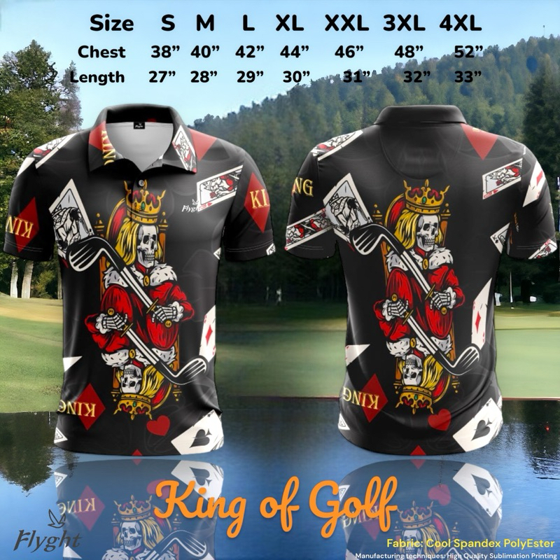 เสื้อกอล์ฟ Flyght Golf Shirt King of Golf