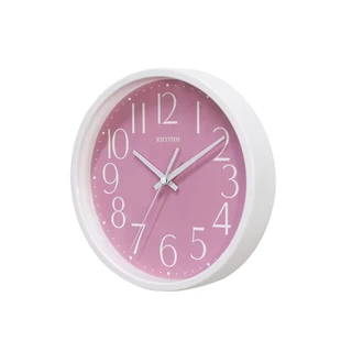 RHYTHM นาฬิกาแขวนผนัง ขอบพลาสติก หน้าปัดสี 22.3 ซม. ดีไซน์มินิมอล - CMG625NR