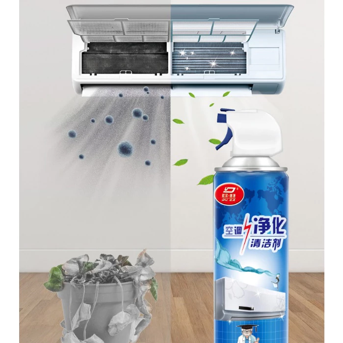 แพ็ค3 โฟม spray ล้างแอร์ 500 ml น้ำยาล้างแอร์บ้าน น้ำยาล้างแอร์รถยนต์ โฟมล้างแอร์น้ำยาล้างคอย กำจัดสิ่งอุดตันล์ ส่งเร็วก thumbnail 9