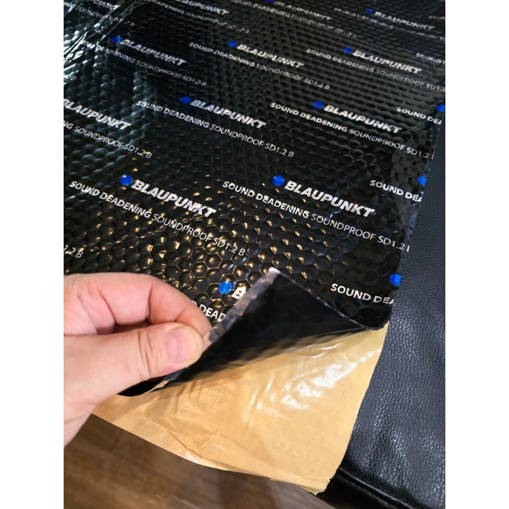 ิBlaupunkt SD1.2D แผ่นแดมป์คุณภาพดีสีดำSOUND DEADENING SOUNDPROOFแบรนด์เยอรมัน ขายยกลัง10แผ่น
