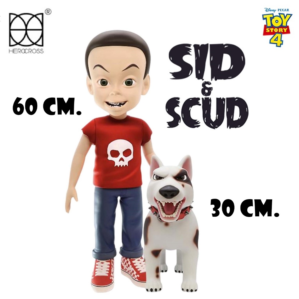 (มีของพร้อมส่งงานแท้) Figures Disney Hyper Vinyl Series #045 Sid and Scud Toy Story Rad Tee Version 