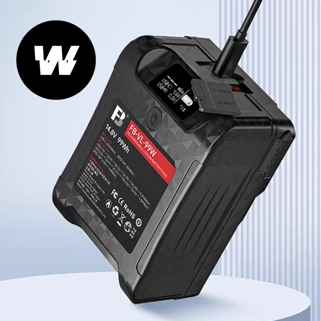 (พร้อมส่ง) FB 14.8V V-Mount Battery 99Wh Battery แบตเตอรี่วีเมาท์ Type C PD 65W