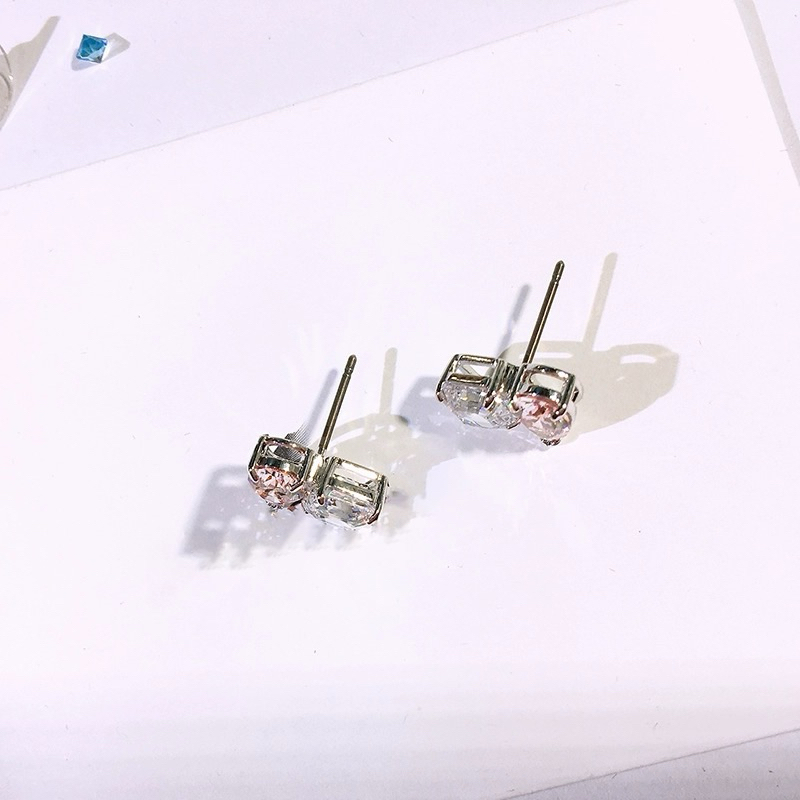 พร้อนส่ง  Swarovsk / Swarovskแฟชั่นใหม่รักเพชรสีชมพู ต่างหู หัวใจมาพร้อมกับ ราคา ถูกที่สุด ดีลบีเคเค แกลเลอรีภาพที่ 4
