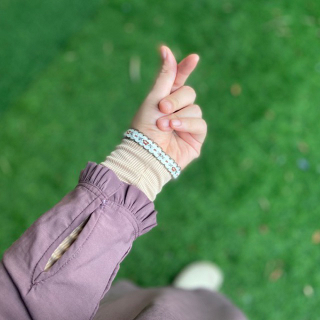 ปลอกแขน🍃Armband (รุ่น Zinnia คอลฯใหม่)แบบยาวปกติครึ่งแขน34cm(เหนือศอกเล็กน้อย)