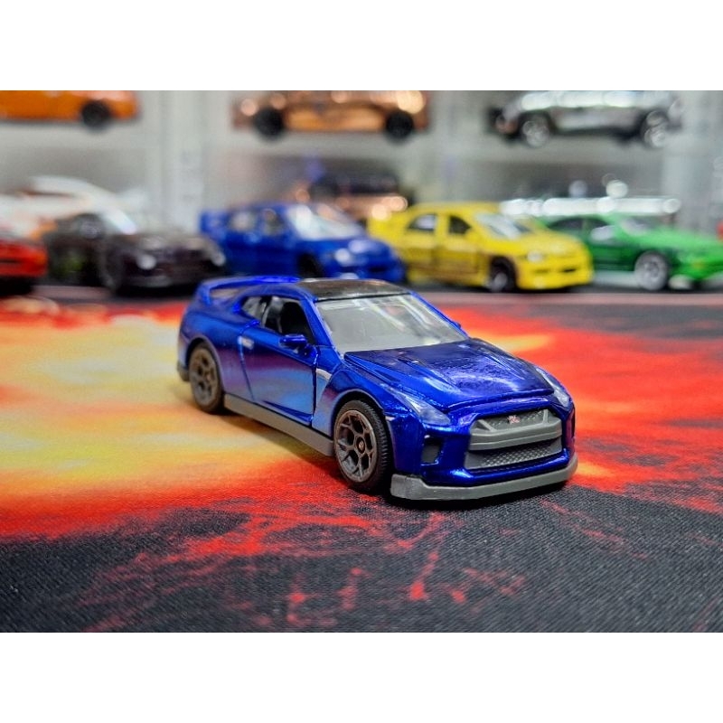 Majorette รถโมเดล Nissan GTR-R35 สีน้ำเงินเงา