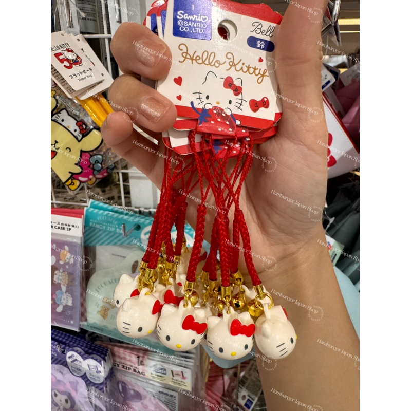 Sanrio ที่ห้อยมือถือ พวงกุญแจ Hello Kitty กระดิ่งคิตตี้ นำเข้าจากญี่ปุ่น
