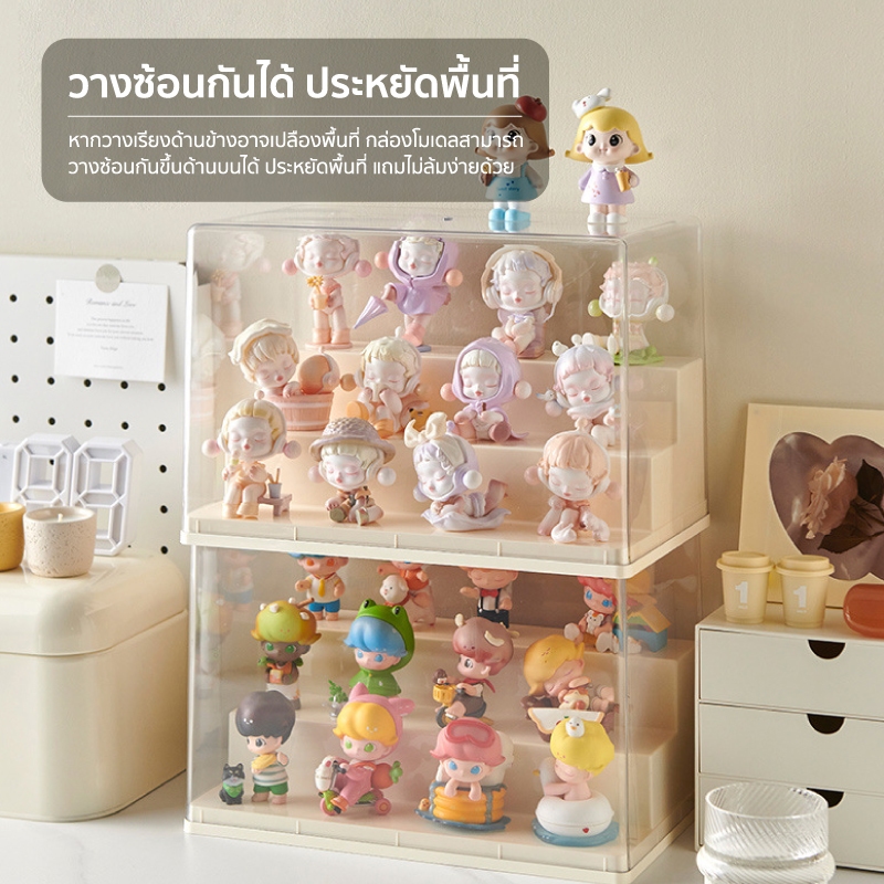 COCOGU กล่องโมเดล ชั้นวางโมเดล กันฝุ่น โปร่งใส 1-4 ชั้น size S, M, L - รูปที่ 6