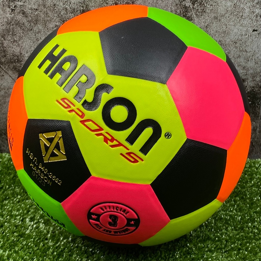 ลูกฟุตบอล ฟุตบอลสีสะท้อนแสง เบอร์ 3 HARSON (พร้อมตาข่าย + เข็ม)

<p>“><center></p>
<h4></h4>
<p><p><font color=