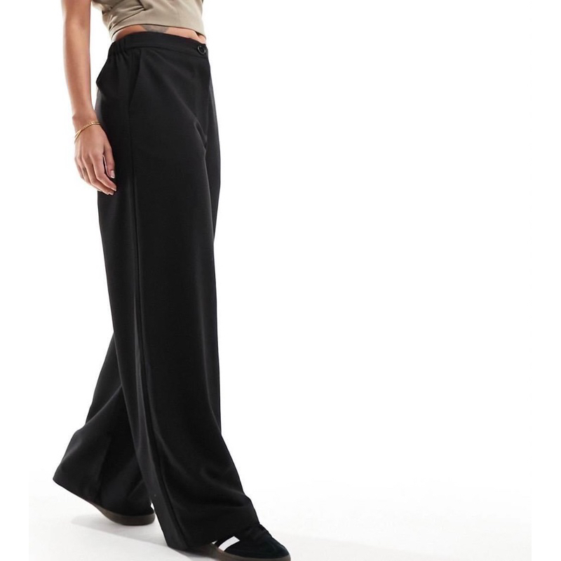 ASOS กางเกงเอวสูง ขากว้าง DISING TROUSERS (B2601)