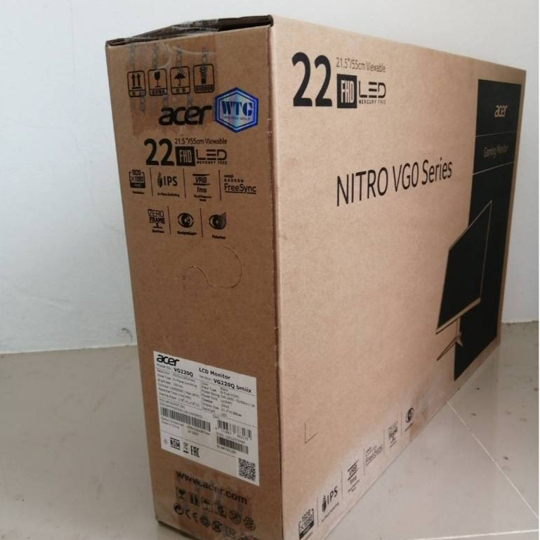 ACER MONITOR 22นิ้ว VG220Q bmiix  22INCH  3YEAR warranty