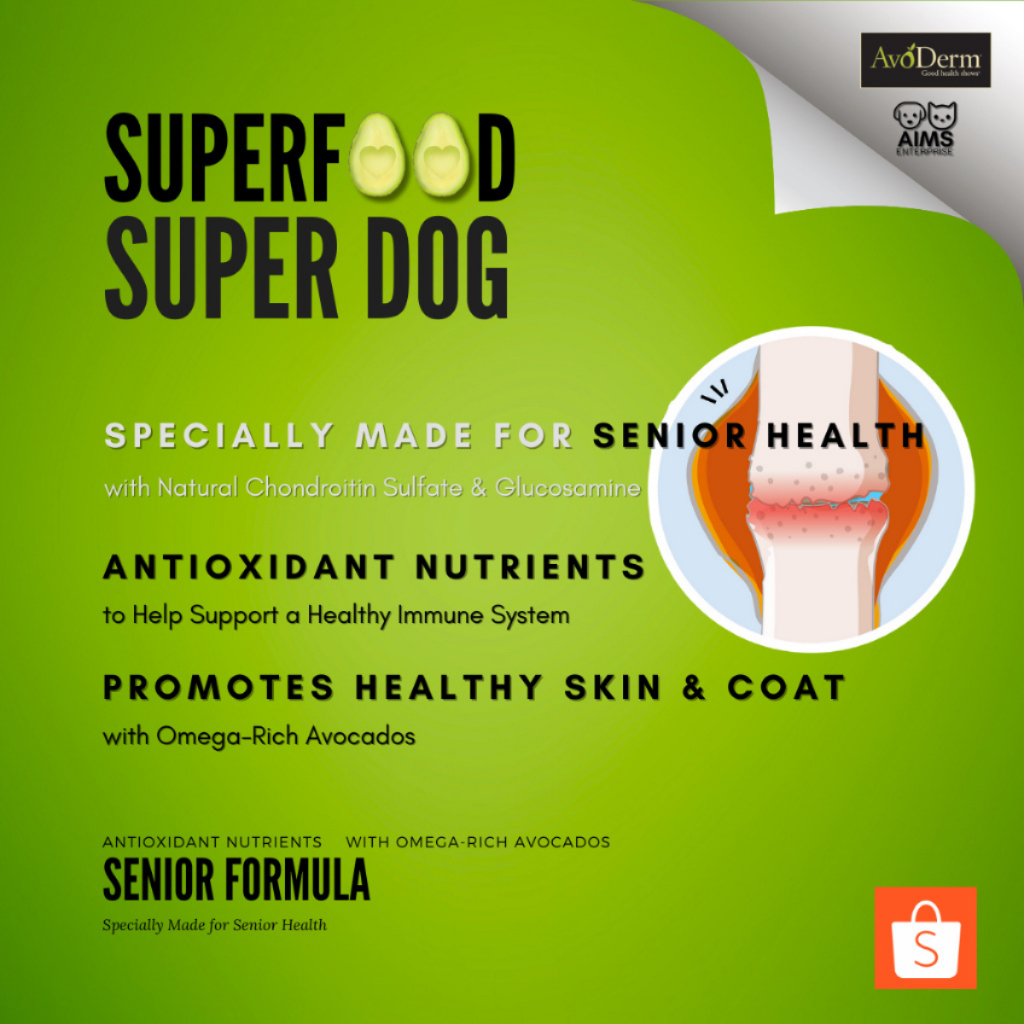 Avoderm Senior Formula อโวเดิร์ม สูตรสำหรับสุนัขสุงวัย 7 บำรุงข้อ เสริมสร้างภูมิคุ้มกัน (11.8 kg) ราคา ถูกที่สุด ดีลบีเคเค แกลเลอรีภาพที่ 4