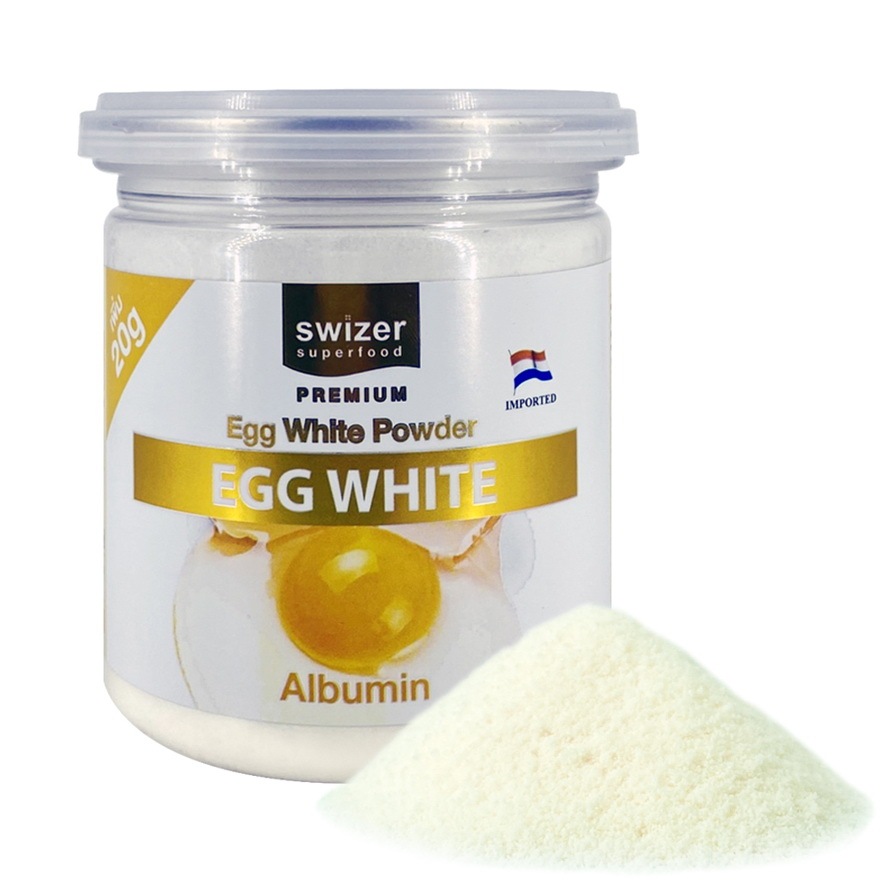 โปรตีน ไข่ขาวชนิดผง รสออริจินอล Albumin Egg White Powder (120กรัม/กระปุก)