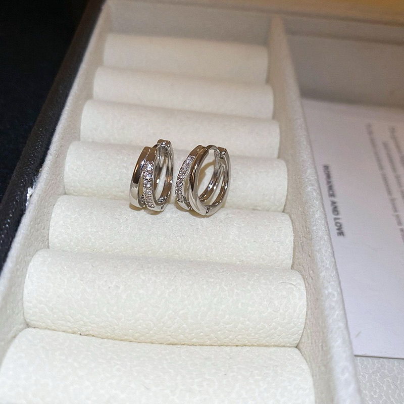 envy silver hoop - morning.earrings