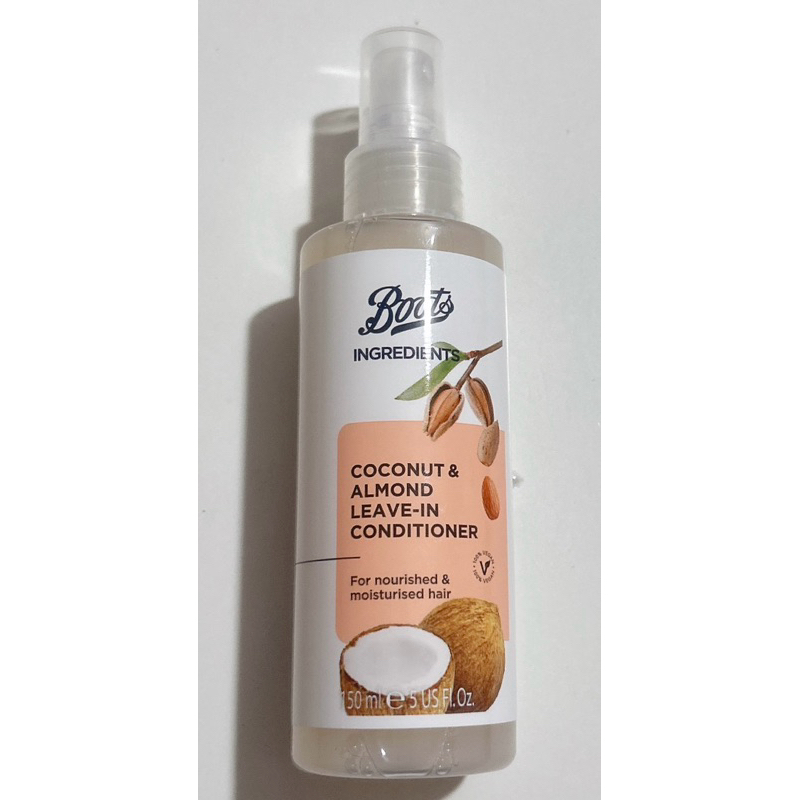 มือ 1 แท้ มีของ ตัดรอบ 11.00น. ทุกวัน 150ml ผลิต 02/24 บู๊ทส์ โคโคนัท แอนด์ อัลมอนด์ ลีฟอินคอนดิชันเนอร์ บำรุงผมหลังสระ