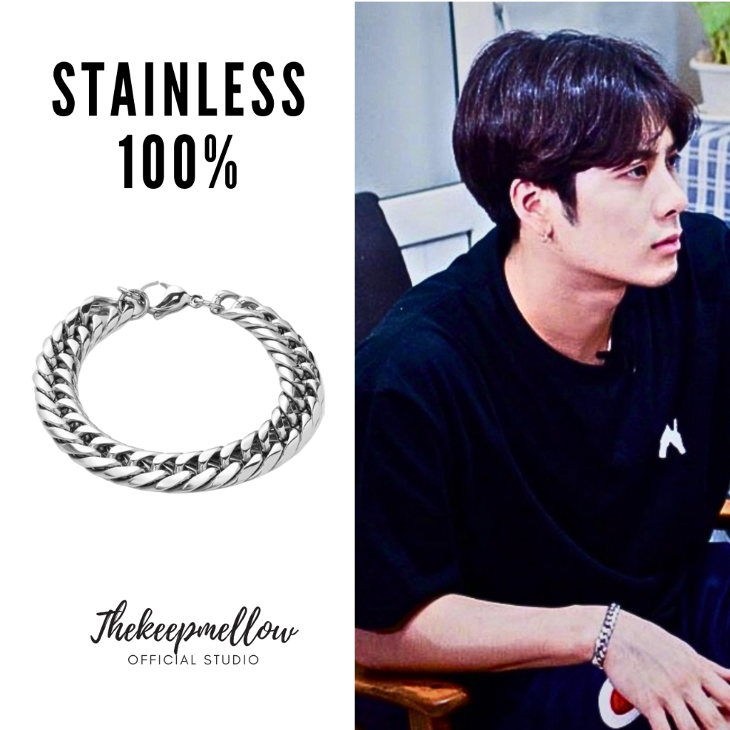 พร้อมส่ง กำไลโซ่สเเตนเลส ที่สุดความหล่อ เท่ห์มากๆ คุ้มค่าที่สุด ใส่ได้ทุกข้อมือ by KeepMellow