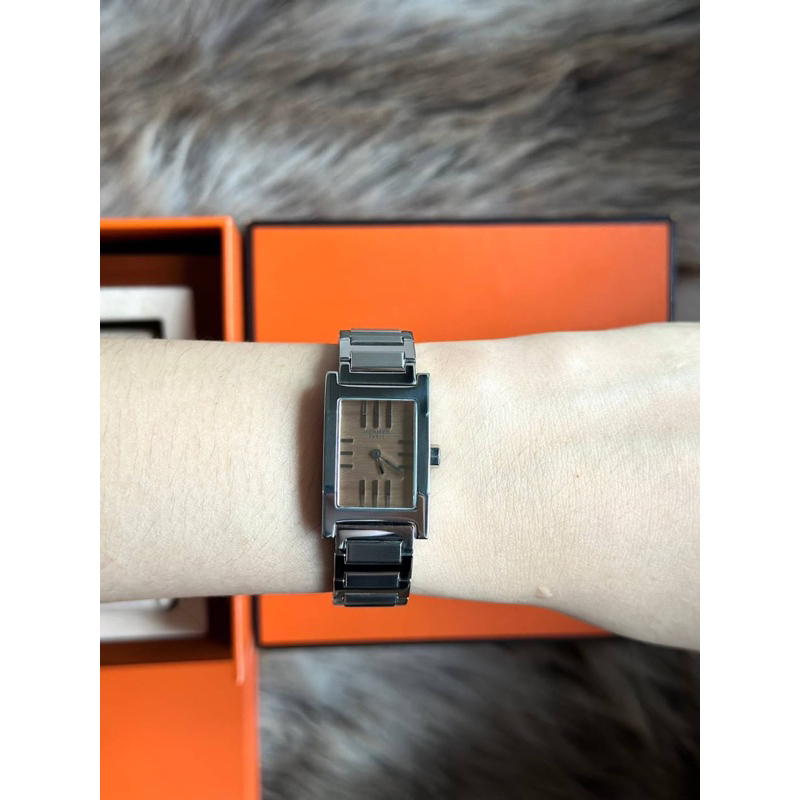 ⌚️Hermes Tandem Champagne Dial Lady’size