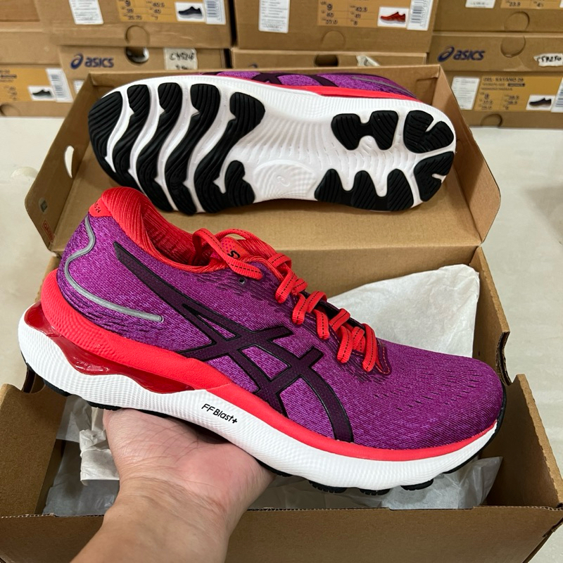 [พร้อมส่ง] รองเท้าวิ่งหญิง Asics Gel Nimbus 24 สี Orchid/Black (1012B201-501) ของแท้ % จาก shop พร้อมกล่อง