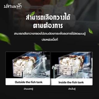 กรองบน JENECA Top Filter รุ่น GD-15, GD-16, GD-17, GD-18, GD-19 กรองแบบใสใส่วัสดุกรองได้เยอะขึ้น สะอาดมากขึ้น ตู้ เลี้ยง