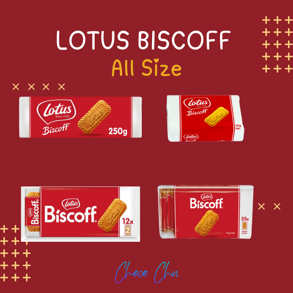 Lotus Biscoff Original Caramelised 125g/156g/186g/250g บิสกิตคาราเมล