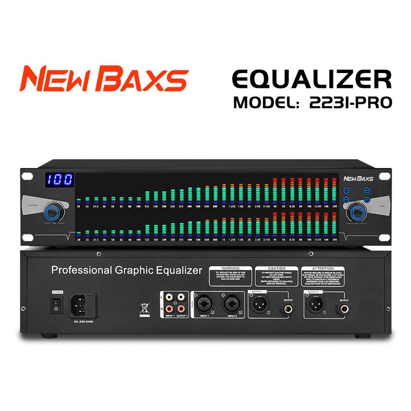 NEW BAXS 2231-PRO DSP99 อีควอไลเซอร์ดิจิตอล 37 แบนด์ 2 ชั้น EQ ความถี่อิเล็กทรอนิกส์เพื่อป้องกันเสีย
