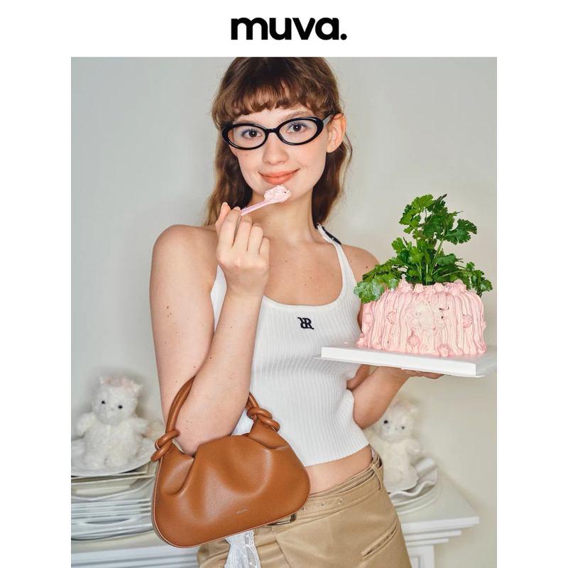 MUVA (โค้ดลด30% สูงสุด1,000฿)Yunduo small handbag preorder 7-14 วันแท้100% จากชอป (ขอหลักฐานการซื้อจากแบรนด์ได้ )